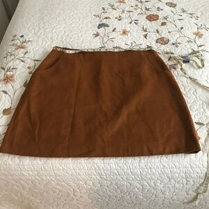Princess Highway Brown Wool Blend Aline Skirt AU 14/US 12